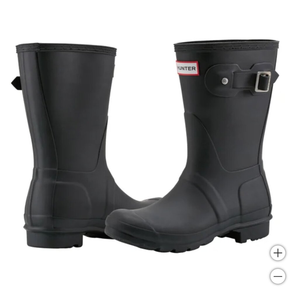 HUNTER Women's Original Short Rain Boots Black - Picture 4 of 7